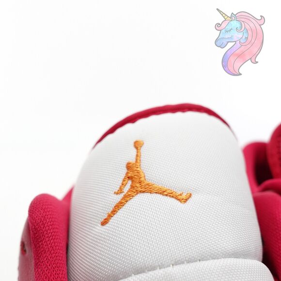 Mens Size 10 Nike Air Jordan 1 Low Cardinal Red Curry White Shoes 553558 607 New - Picture 7 of 16